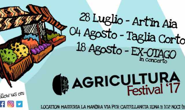 Noci, ''AgriCultura festival'': tre giorni di mercato di prodotti tipici, concerti e esibizioni
